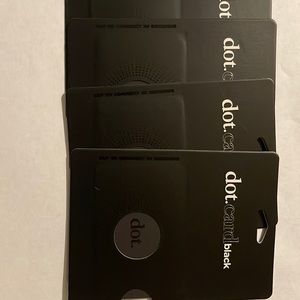 dot.card black 4 cards